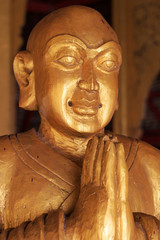 Fototapeta na wymiar Buddha Wood Carving