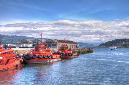 Remolcadores en el puerto de Vigo