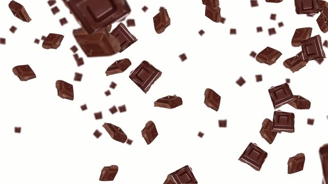 Chocolate falling