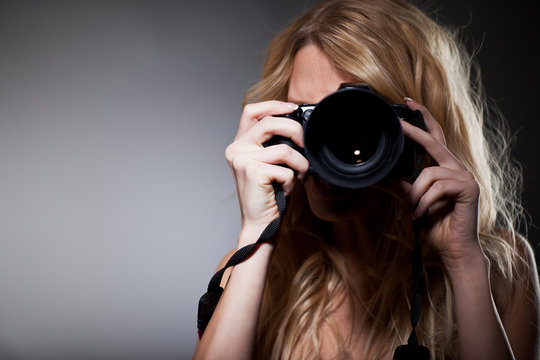female photographer