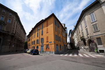 Fototapeta na wymiar krajobraz miasta Mediolan