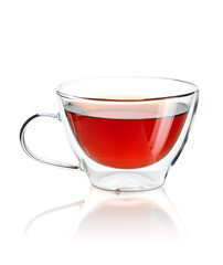 Cup of tea isolated on white