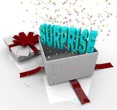 Surprise Present - Happy Birthday Gift Box