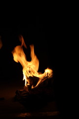 Burning fire, may be used as background