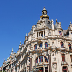 Fototapeta premium Mittelalterliche Architektur im Zentrum von Antwerpen