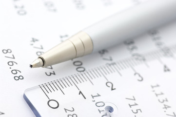 Business still life close-up