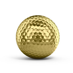 Golden golf ball