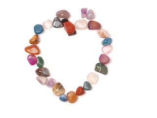 Herz aus Edelsteinen