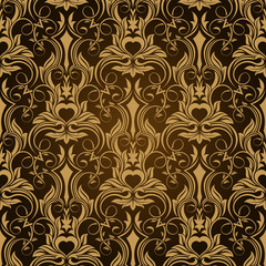 Brown seamless wallpaper pattern