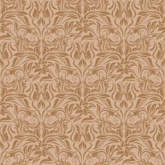 Brown seamless wallpaper pattern