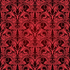 Red seamless wallpaper pattern