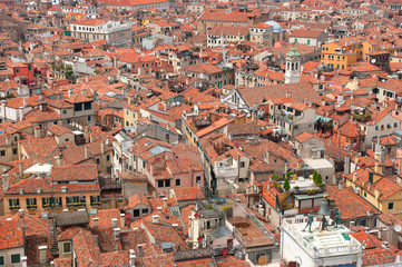 Fototapeta na wymiar View of Venice from above