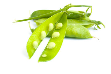 Green peas pods