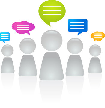 People communicating
