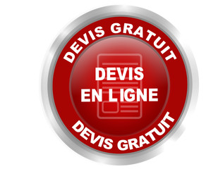 devis en ligne bouton web effet gel rouge droit