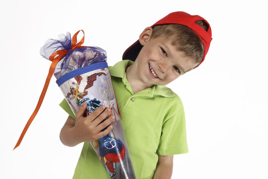 Schulanf&auml;nger mit Schult&uuml;te