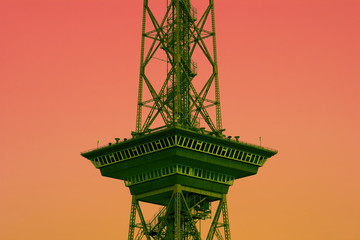 Fototapeta premium Berliner Funkturm, Aussichtsplattform