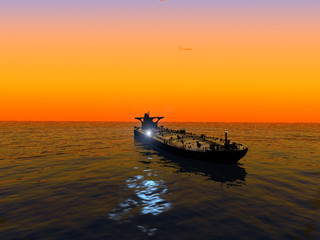 Obraz premium The cargo ship