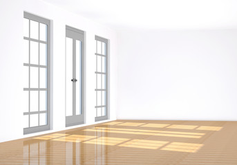 Fototapeta premium 3d rendering the empty room