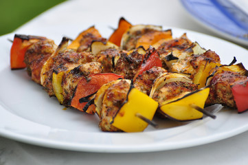 Gegrillte Spieße