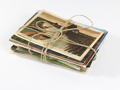 Postkartenstapel