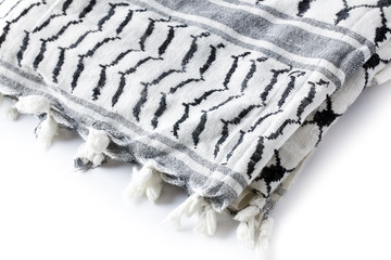 Close up of scarf on white background