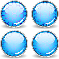 Buttons with a grid pattern within