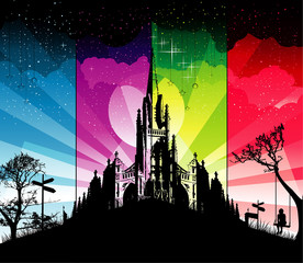 cathedral vector illustration © chispas