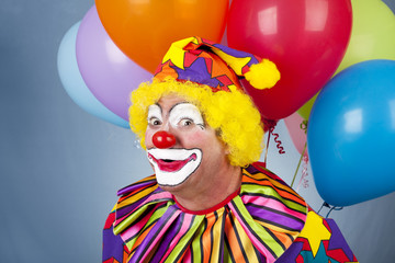 Obraz na płótnie Canvas Funny Birthday Clown