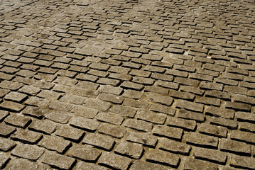 cobblestone pavement