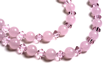 Beautiful pink string of beads i
