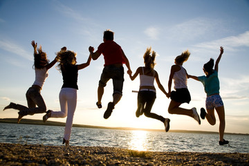 party on beach