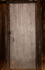 Old wooden door