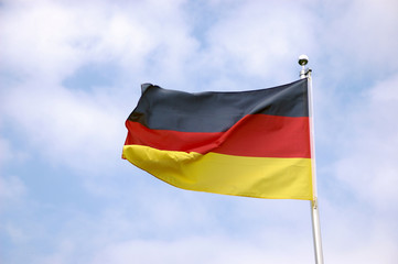 deutsche Fahne im Wind