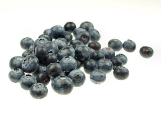 Bluebarries on white background