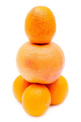 Pyramid of oranges