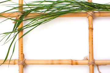 Frame for pictures from bamboo