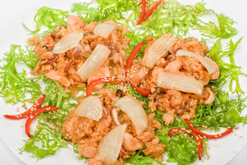 Rice with roast vegetables