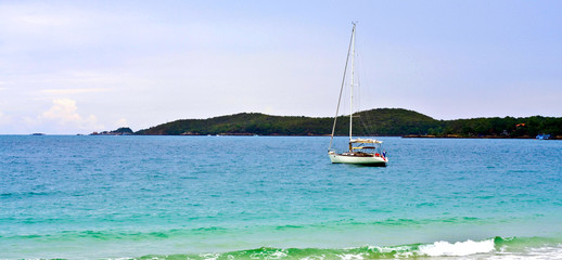 Sailboat & Island