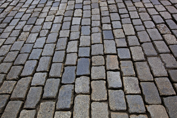 cobblestone road background