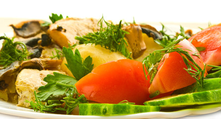 chicken with vegetables