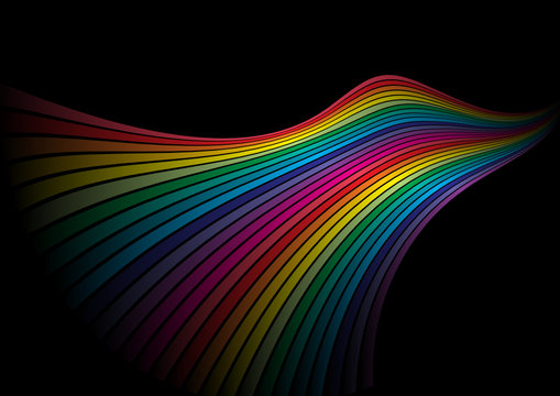 Rainbow vector abstrace path