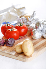 tomatoes with potatoes