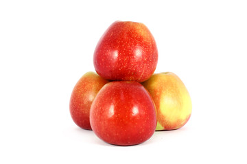 Fototapeta na wymiar Ripe fresh red apples