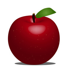 Vector Red Apple