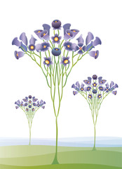 abstract flower tree