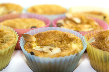 muffins pomme chocolat amande