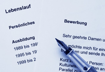 Obraz premium Bewerbung