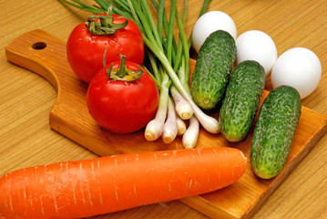 appetizing light vegetables snack