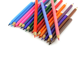 Fototapeta premium Color pencil end felt-tip pen